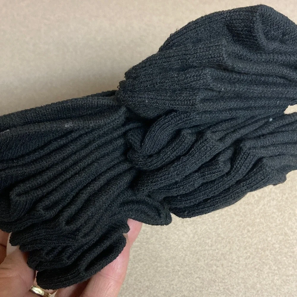 Wonder Nation Girls' Black No Show Socks - 10 Pack